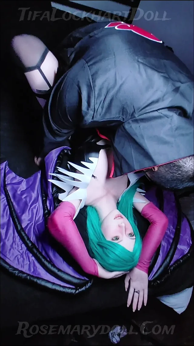 Aerith x Morrigan Darkstaklers Cosplay. 2. açı
