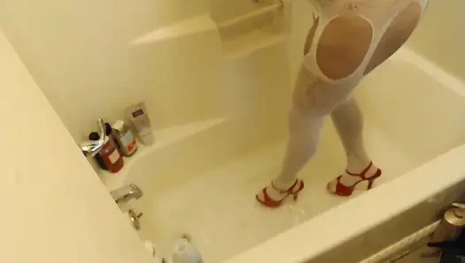 Bodystocking Stilettos Bath