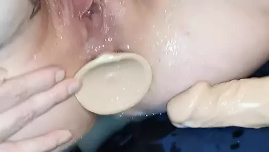 Karısı squirts sert ile ona tavşan