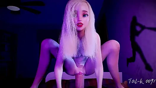 Küçük bebek büyük yarak için aç