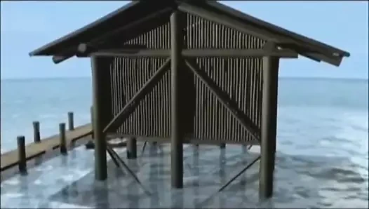 Canavar zevk adasında kedi tüketir