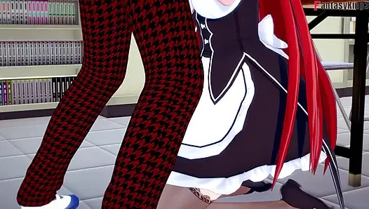 Rias gremory hizmetçi cosplay seks - dxd ntr çılgınlığı serisi
