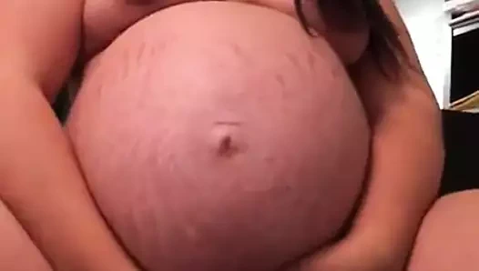 Hamile sürtük yapay penis lanet onu dallama