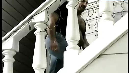 Leather Daddy Pounds Muscle Boy Hole Doggie Style