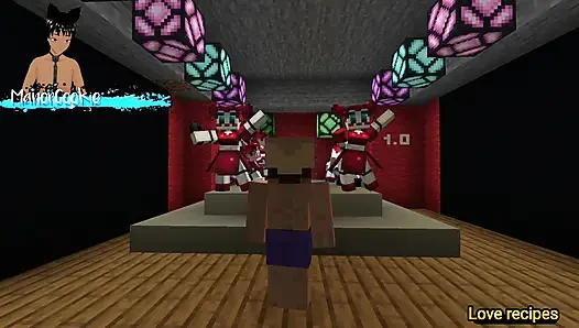 Minecraft Decor Mod FNAF - Showing off some freaky animatronics wearing some nice clothes