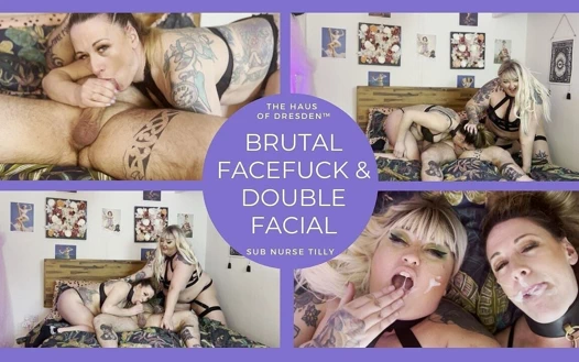 Sert yüz sikişi ve ayı koca ve iri güzel evli kadından çifte yüze boşalma