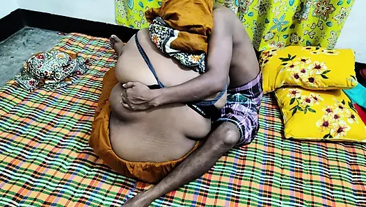 Desi chick enjoys a relaxing bath