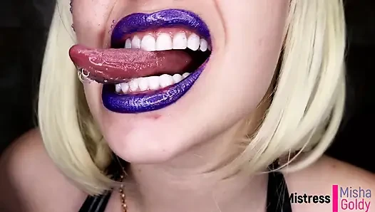 Giantess seni canlı canlı yemeden önce salya akıtıyor ve boşalıyor