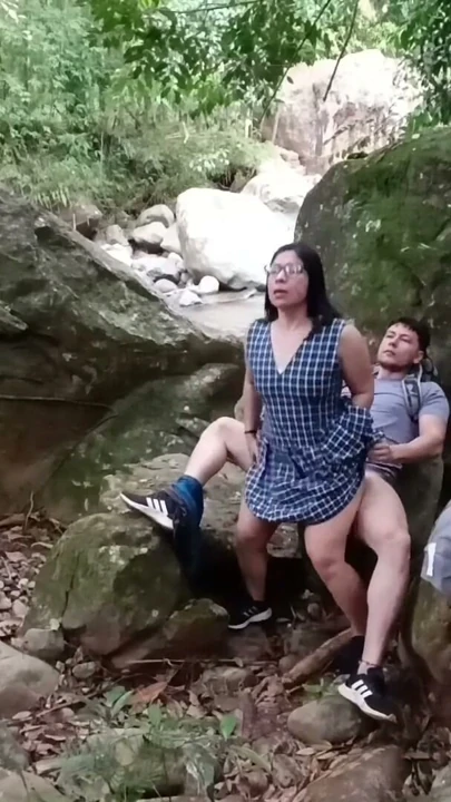 FINAL PART. I REALLY ENJOY FUCKING IN NATURE.. I'm going to the forest to fuck my friend, he cums on my leg | Clip 2