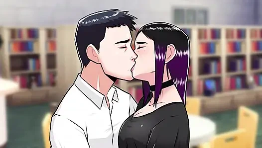 Kötülüğün şafağı: utangaç kız, üniversite kütüphanesinde büyük yaraklı sakso bölüm 24