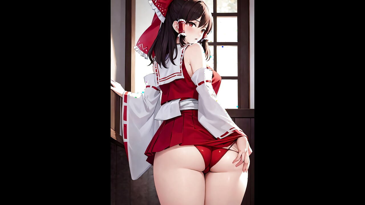 Hentai anime art touhou kızı