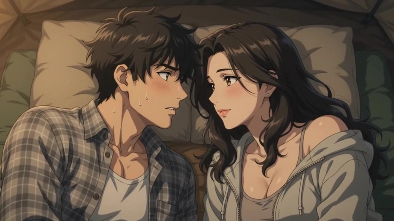 Too Close to Resist Forbidden Night in the Tent Hentai