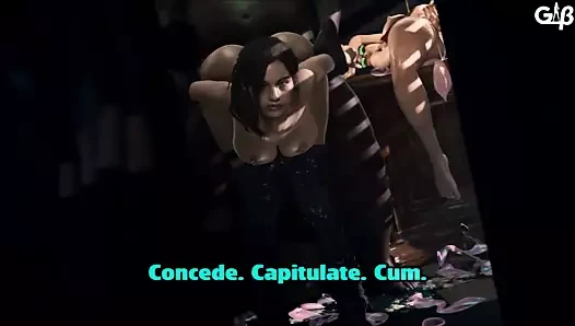 Karartılmış waifu - claire ve adanın o bbc'yi almasını izliyorum