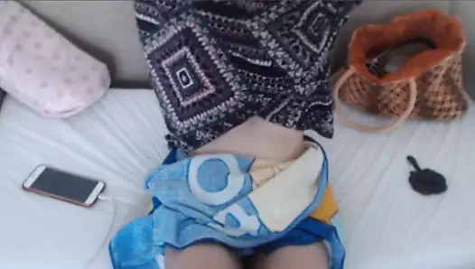 Sessiz bir ormanda mastürbasyon