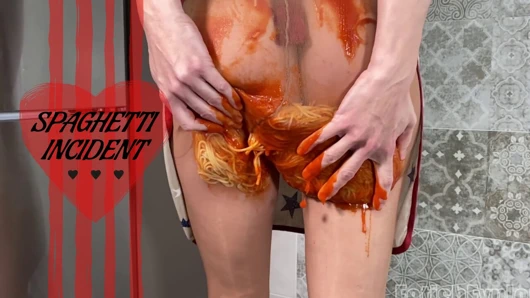 Spagetti dağınık mastürbasyon