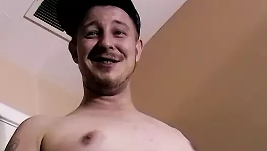 Düz amatör röportaj için solo mastürbasyon video