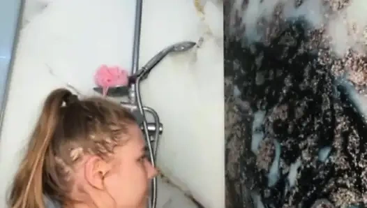 Duşta harika gösteri