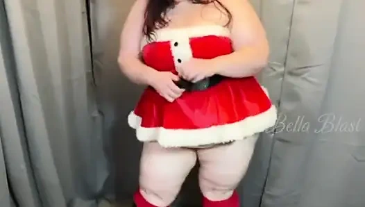 Yaramaz iri güzel kadın Bayan Claus striptiz - bella blast