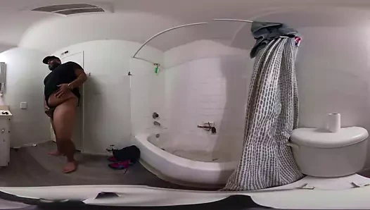 Tombul ayı Mastürbasyon içinde the banyo