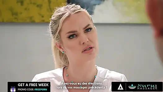 Nuru masajı - seksi hatunlar ateşli nuru fransız altyazılı müşterisini stresten kurtarıyor