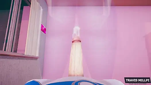 Görünmez kadın elastik yarakla kendini sikiyor