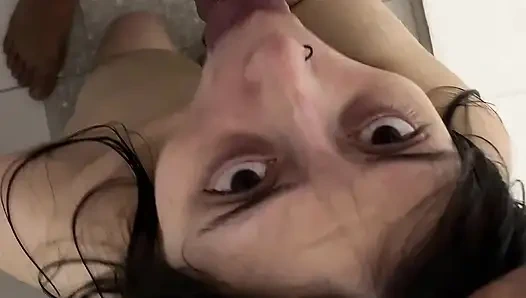 My stepbrother fucks me hard in the shower