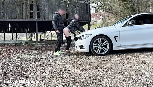 Riskli kamu seks at parking lot ile boşalmak yutmak