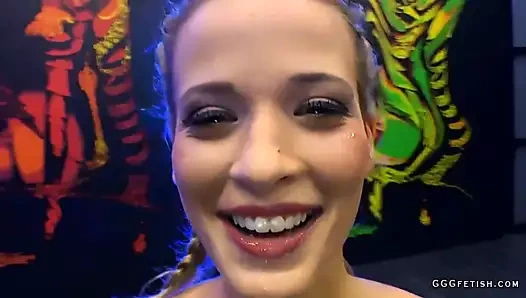 Busty ria sunn gets dp anal cums ve bukkakes