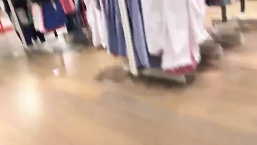 beyaz keten pantolon ve balck tanga büyükanne