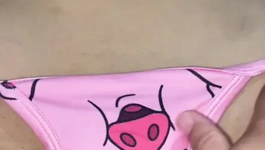 Caressing my 18-year-old stepsister with a shaved pussy