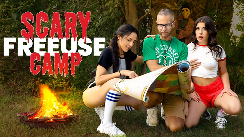Utanmaz kamp danışmanı free inatçı kampçı kızını ve Selena'yı kullanıyor - freeuse fantasy