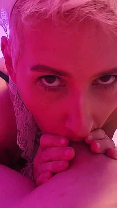 Extreme Small Chastity Cock Cage - Girl Licking Balls | Clip 2