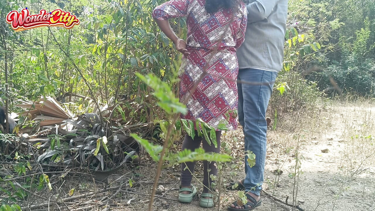 Cute girl with forrest happened unexpected hot romance