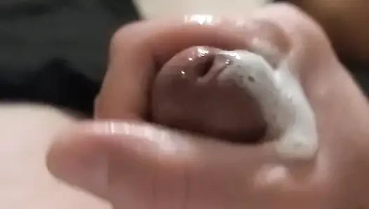Cum flowing hand job