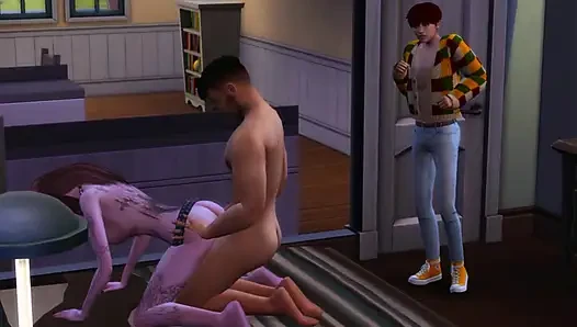 Arkadaşım kız arkadaşımı sikiyor ve uykuya daldılar gavat sims 4 l 3d l çizgi film l evli kadın
