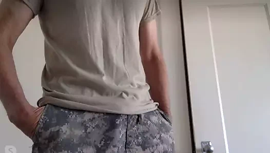 Asker şeritler ve boşalan sert