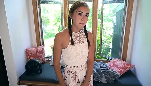Naughty babysitter caught red-handed