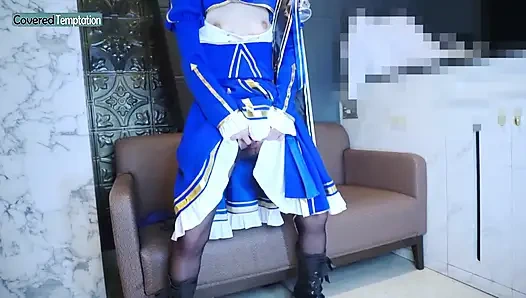 Cosplayer güzellik unutulmaz kimyayı birlikte geride bırakarak yoğun bir özel buluşmayı paylaşıyor