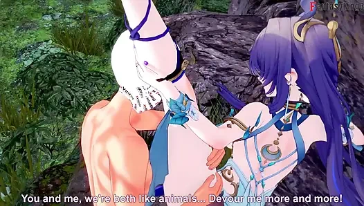 Lauma ateşli seksi seks - Genshin Impact