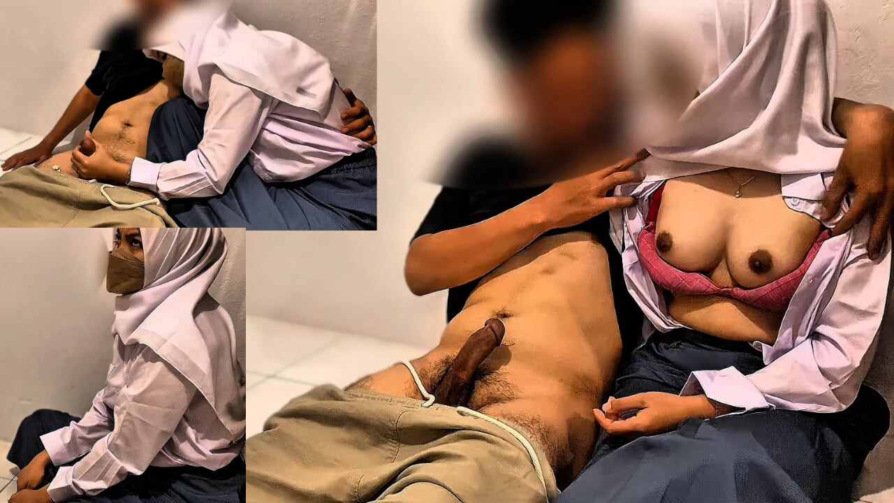 Hijab School Girl Desi Handjobs Her Teacher In School Warehouse