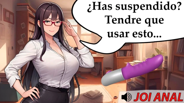 İspanyol anal hentai 31 talimatı - özel öğretmenin seni başarısız olduğun için cezalandırıyor. İspanyol sesi.