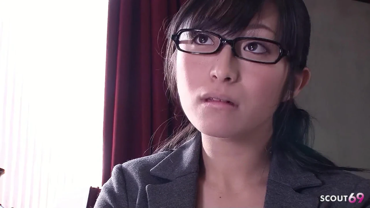 Shy Japanese Nerd Secretary Girl seduce to Fuck and Cum inside her hairy Pussy at Uncensored JAV Porn