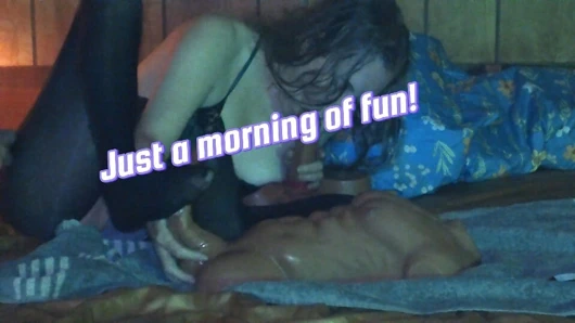 Morning fun with multiple sex toys!