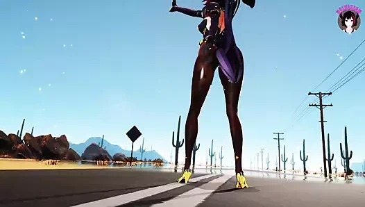 Genshin çarpması - seksi mona (3 boyutlu hentai)