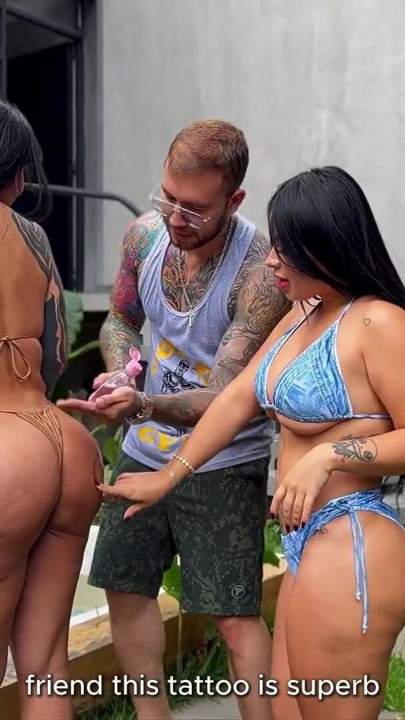 Threesome with Colombian big-bootied girls fucking the pool boy with their big tits - Sthefycupcake & Alejandra… | Clip 1