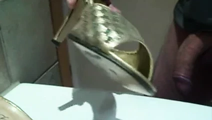 cummed ayakkabı altın katır