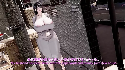 Koca memeli tapınağın 3 boyutlu muse aldatan evli kadın - 3d animasyon