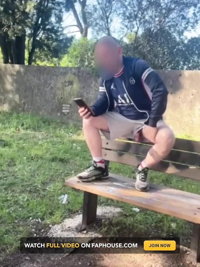 Amateur Boy Lost a Bet and Had to Expose and Touch His Cock in a Park