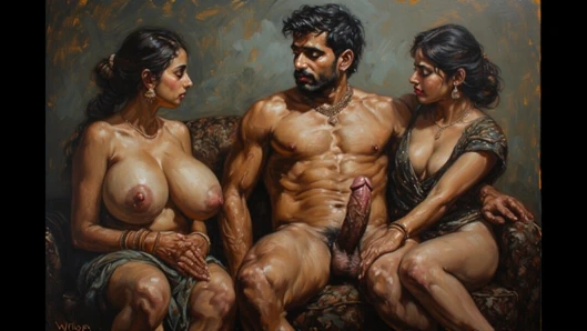 Tombul memeli Hintli rajasthan yenge trende sikiliyor