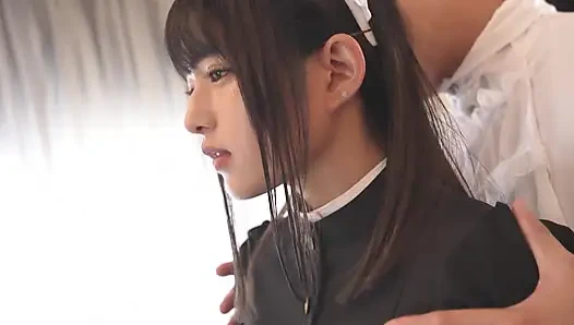 Süper sevimli 133 cm çaylak cosplayer ilk çekimde bardak büyüyen bir vücudun şok edici seks videosu